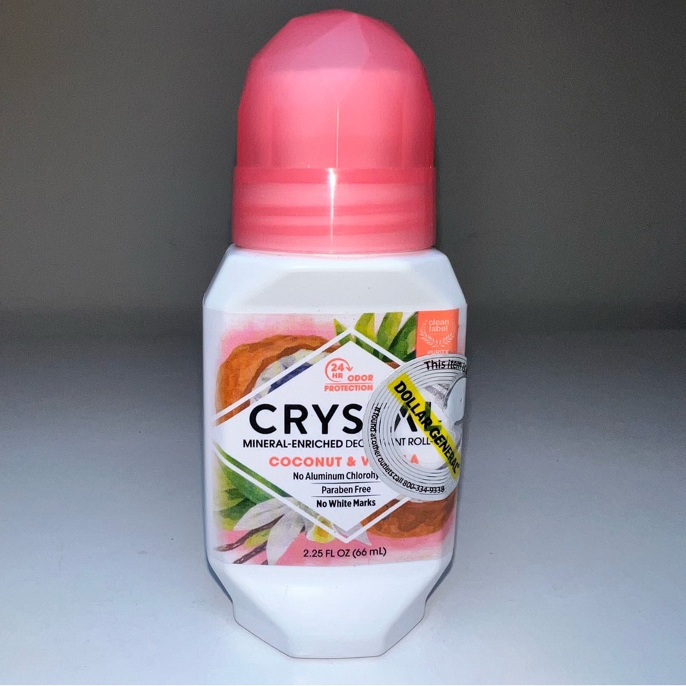 Crystal Coconut & Vanilla Mineral-Enriched Deodorant Roll-On